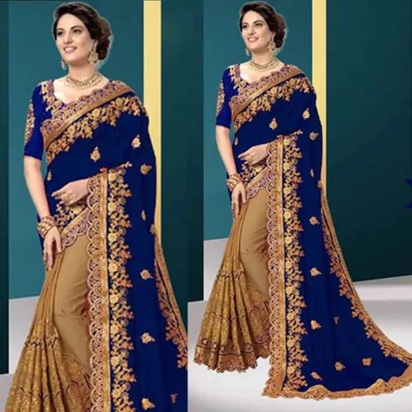 Georgette High Quality Embroidery Stylish Sharee